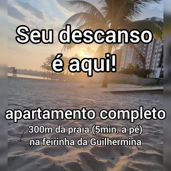 Ap completo, 5min a pé da praia