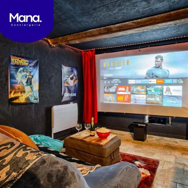 Cinéma Room - Salle vidéo projecteur - Netflix, hotel v destinácii Chicheboville