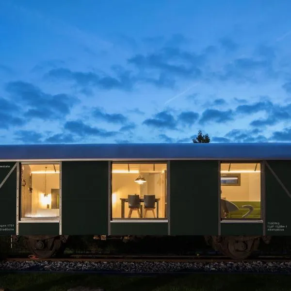 LokoMotel-Waggon, Luxus Appartment im Eisenbahnwaggon, hotel a Stadtlohn
