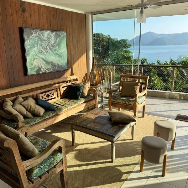 Casa em Ubatuba Vista Incrível Beira-Mar