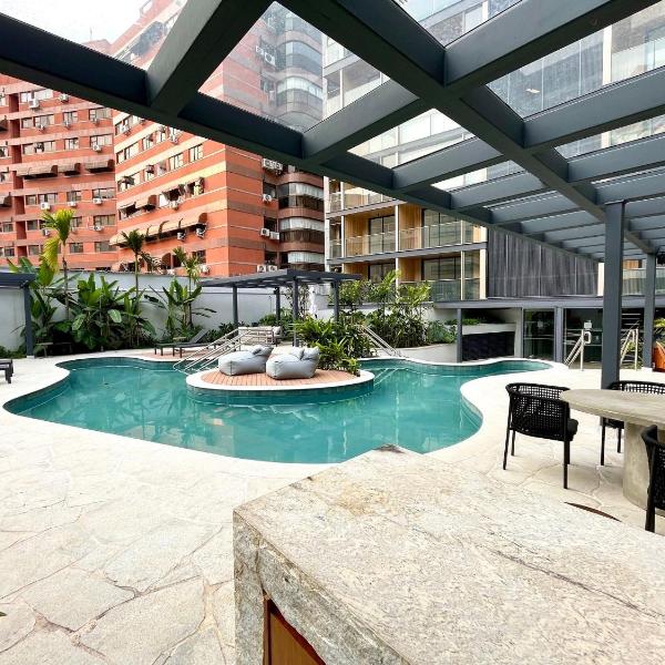 Studio Leblon - Novo, varanda, piscina e gym. - Foto 4