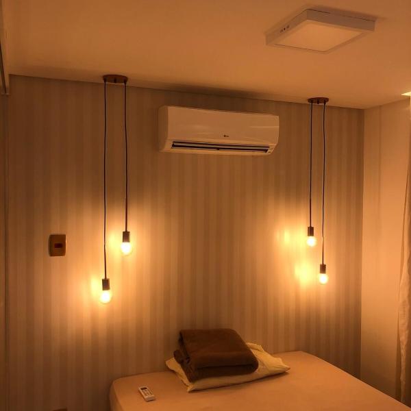 Apartamento decorado e mobiliado