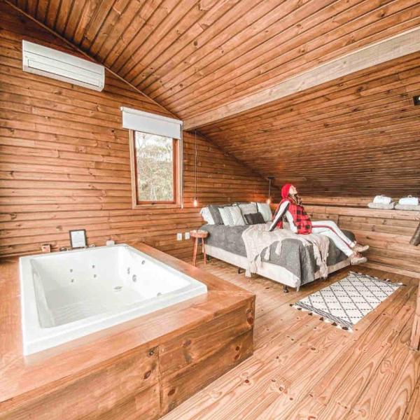 Cabana Xaxim com jacuzzi e vista incrível - Foto 3