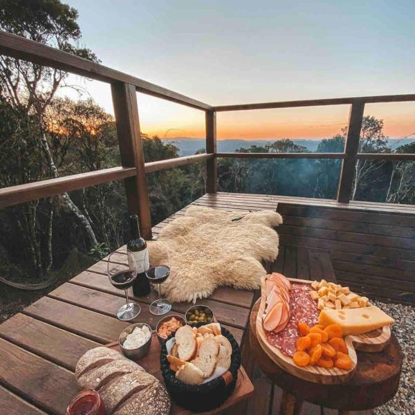 Cabana Xaxim com jacuzzi e vista incrível - Foto 4