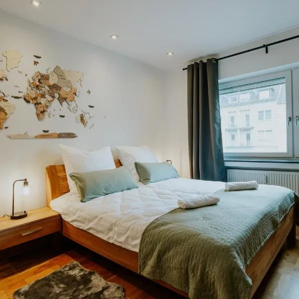 Atlas Apartment Essen, 3 Zimmer, Uniklinik, Messe, Parkplatz, Balkon, hotel in Essen