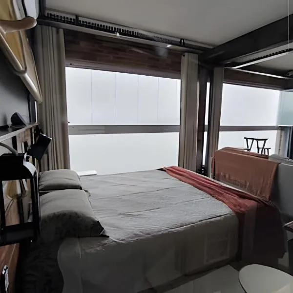 Apartamento Chalé da Ilha - Ar Cond e Super VISTA, hotel in São Vicente