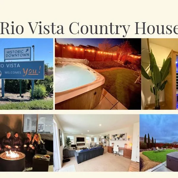 #stayRioVista -Country Club House with Hot Tub-Sauna-Firepit-Garden-Games, hotel v destinaci Rio Vista