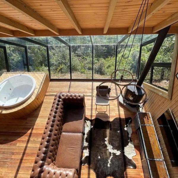 Cabana Texas com jacuzzi e vista incrível - Foto 5
