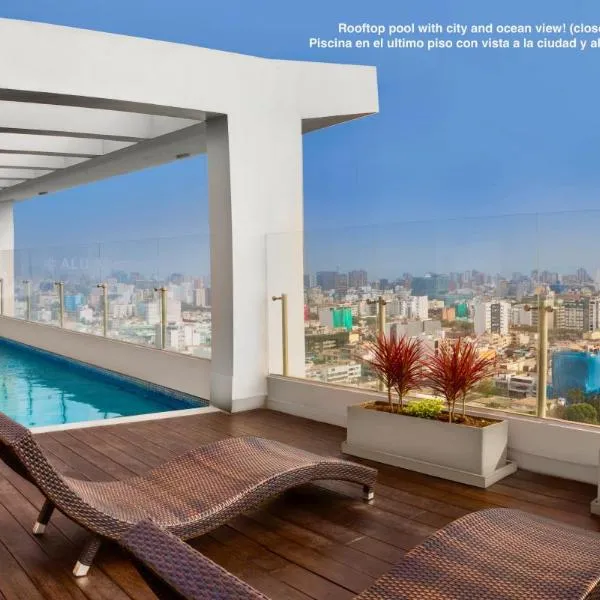 ALU Apartments - Limit with Miraflores Panoramic City View, hotel en Lima
