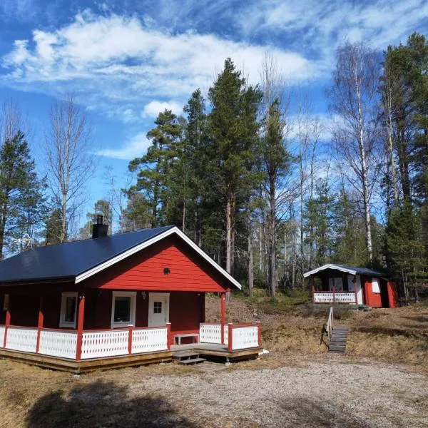 Het boshuisje, hotel en Krokströmmen