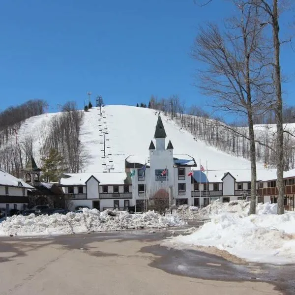 Schuss #145 Walk to ski hill, hotel en Mancelona