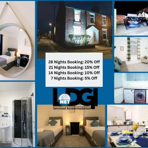 Town Centre House with parking, Wi-Fi, hotel in Stafford