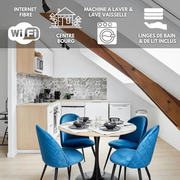 Le Grand Bleu - Wifi fibre/Linge/Accès cour, hotel in Saint-Mars-la-Jaille