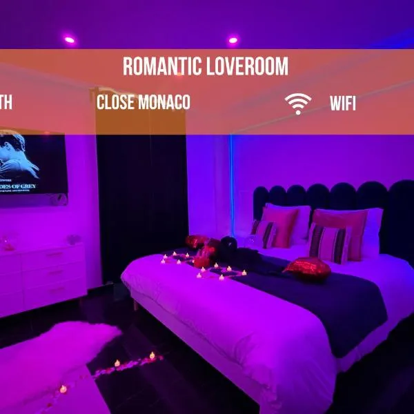 Seductive Love Room in border of Monaco, hotel v destinaci Beausoleil