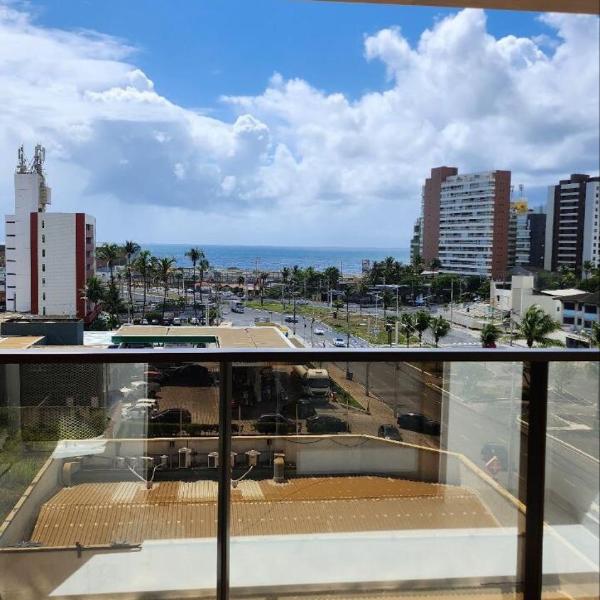 Estudio com vista mar e varanda