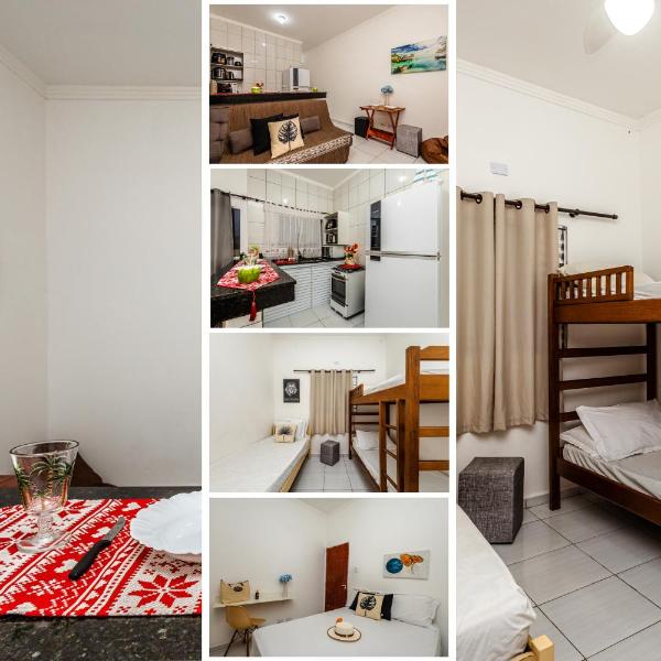Casa Familiar com Ar Condicionado e Churrasqueira para até 8 Pessoas em Praia Grande