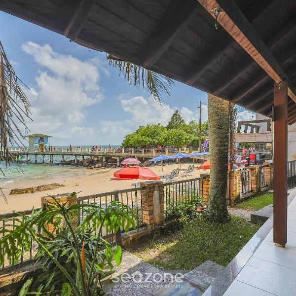 Casa 3Q Pé na Areia c/ churrasq. Bombinhas SDN042