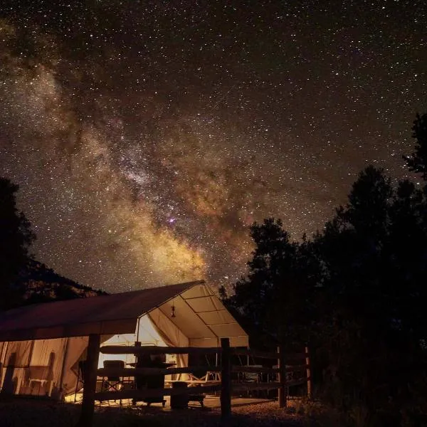 Glamping Tent #2 with Heat AC and Private Bath,奧德維爾的飯店