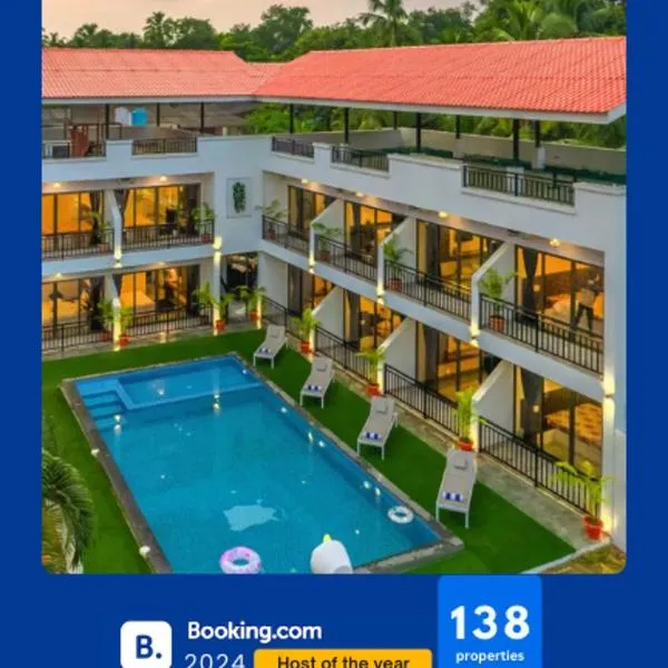 Ekostay Gold Sea Shore Villa I Rooftop Turf I 100 Meters away from the Beach, hotel v destinaci Alibag