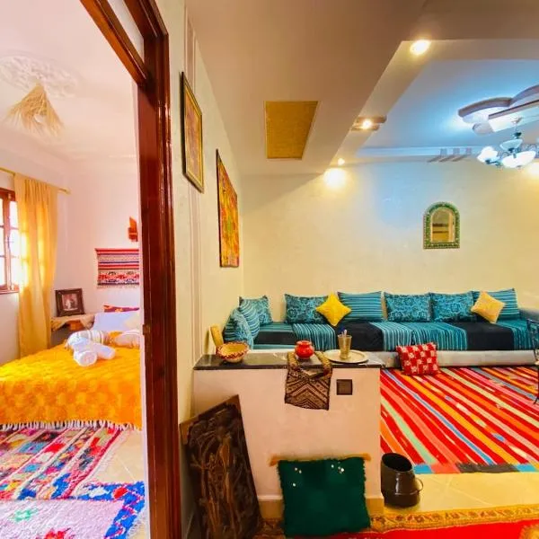 Cozy Moroccan-style apartment, hotel v Marrákéši