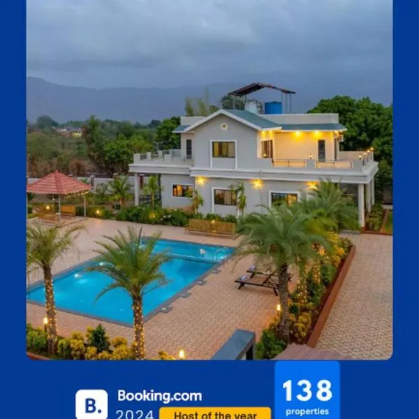 Ekostay Gold Palm Estate I Cricket Turf I Rain Dance I 2 Acre Property, hotel v destinaci Karjat
