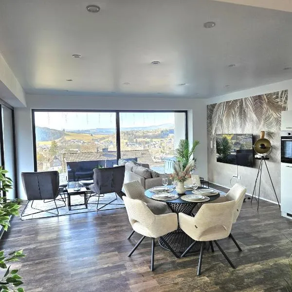 Wohnung mit großer Terrasse und Stadtview – hotel w mieście Bad Berleburg