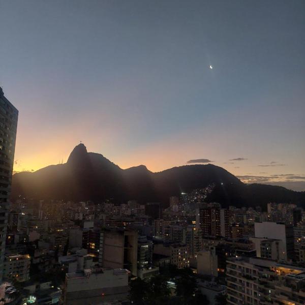 Quarto com Vista Rio Sul and Cristo Redentor Morada do Sol