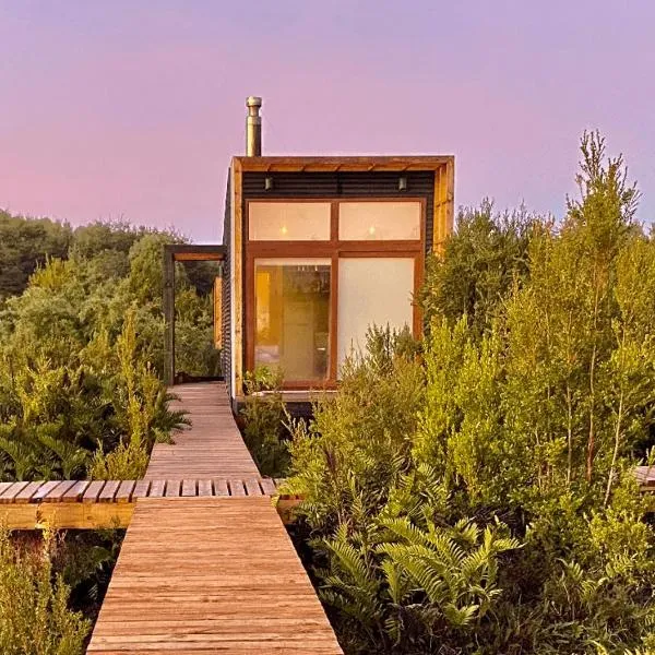 Tinyhouse Pichi I - vida lenta en Patagonia Costa, hotel v destinaci Calbuco