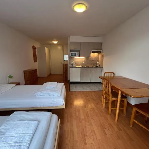Studio for 2 people with parking, hotel in Vionnaz