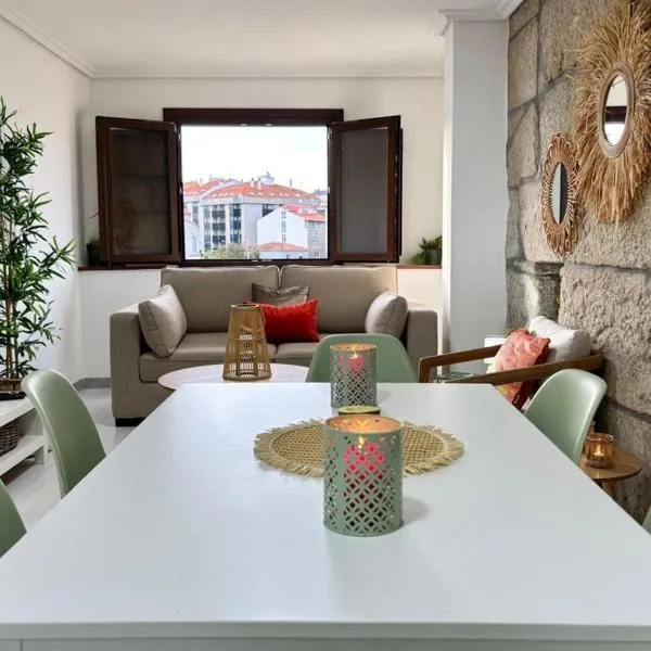 Holibai Pedra Serena, Bonito apartamento en el centro histórico, Baiona, hotel in Baiona