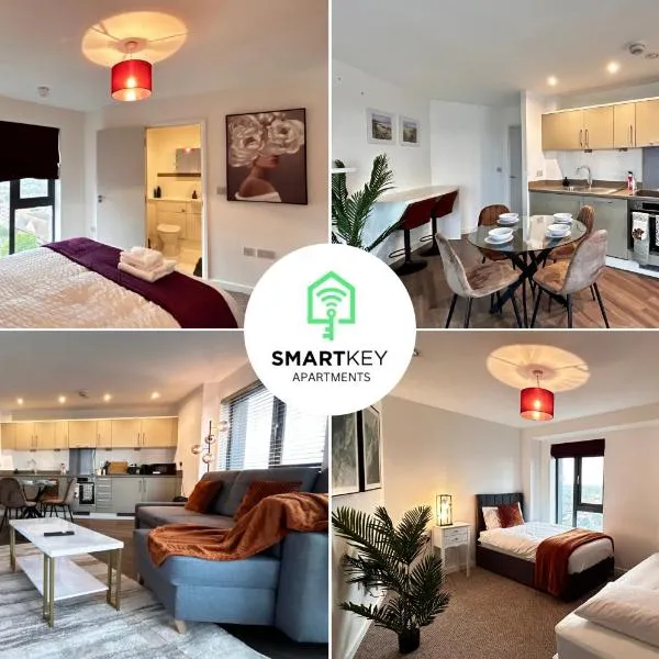 Executive 2 Bed 2 Bath Central Woking Flat with Free Parking, hotel in Horsell