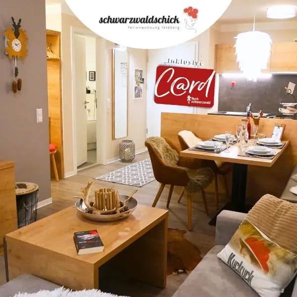 FeWo schwarzwaldschick Feldberg I wandern & biken ab Haustür I Whirlpool & Wlan & Balkon & Tiefgarage, hotel v destinaci Feldberg