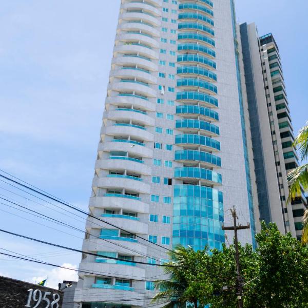 202 Flat Beira Mar Av Boa viagem - Vista para o mar