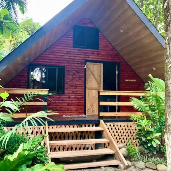 Cabaña Vacal Wifi, beach front #2, hotel v destinaci Uvita