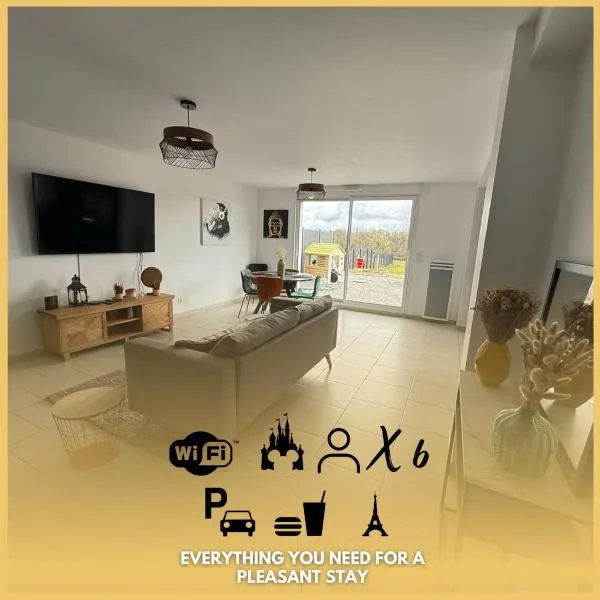 Maison de charme proche Disney 20 min, ξενοδοχείο σε Guérard