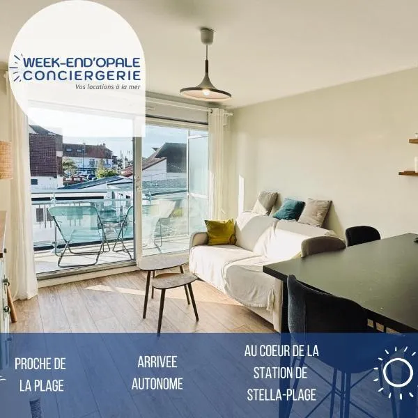 Appartement centre ville Stella-Plage terrasse sud-ouest, hotel en Stella-Plage