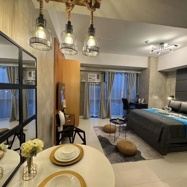 Industrial Chic Studio in McKinley Hill Walk to Venice Mall – hotel w mieście Manila