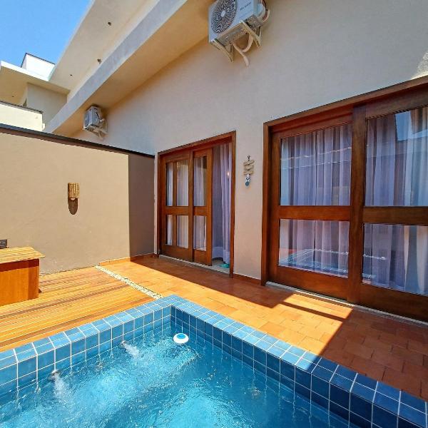 Studios Piscina Privativa Pé na areia