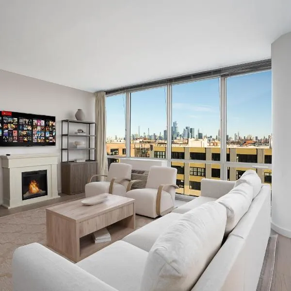 Ultra Luxury Apt - Panoramic NYC View with Pool - Minutes to City, hotel v destinaci Hoboken