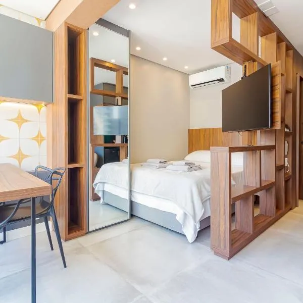 2 quadras metrô Oscar Freire com garagem, piscina e coworking, Hotel in São Paulo