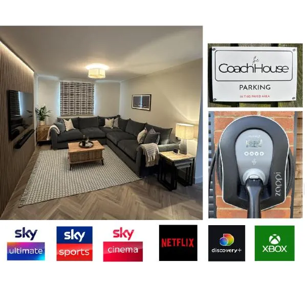 Luxury Coach House - Air Con - Sky Sports Cinema - EVCharger, hotel a Colchester