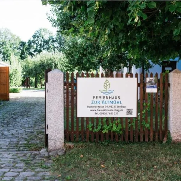 Ferienhaus zur Altmühl, Hotel in Ornbau
