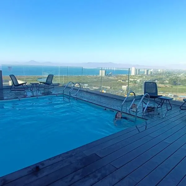 Departamento nuevo Santa Rosa del Mar, familiar, bien iluminado y cerca de todo, con estacionamiento gratis, hotell i Coquimbo