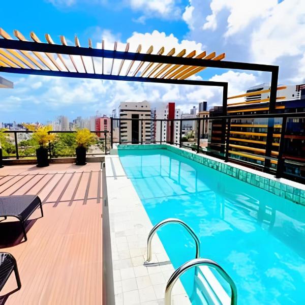 Flat VIP em Manaíra - Piscina e Rooftop com Vista