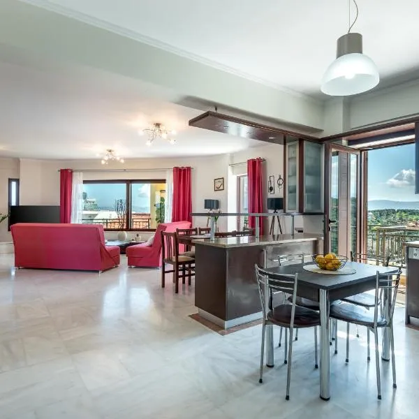 Sunlit sea view apartments – hotel w Stalós