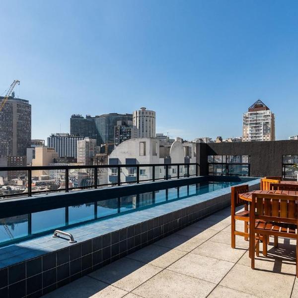 Studios modernos e luxuosos na Vila Buarque com piscina no Rooftop