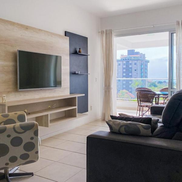 Amplo apto com vista para o mar na praia! 0214