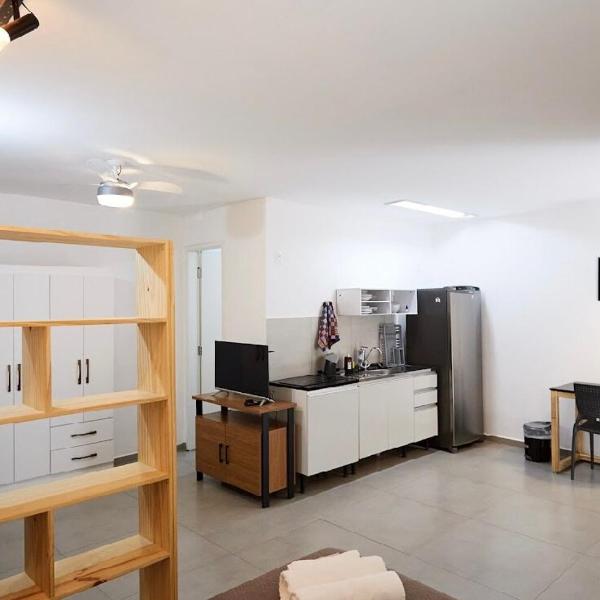 03 - ESTÚDIO com ÁREA PRIVATIVA, Máquina de lavar, Vaga de garagem, Cozinha completa, Wi-fi veloz - Foto 4