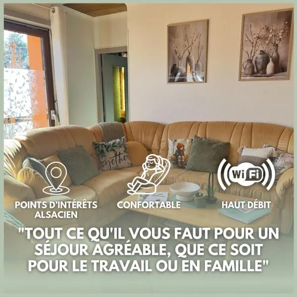 Grand appartement au cœur de la région alsacienne, hotel v destinaci Schweighouse-sur-Moder