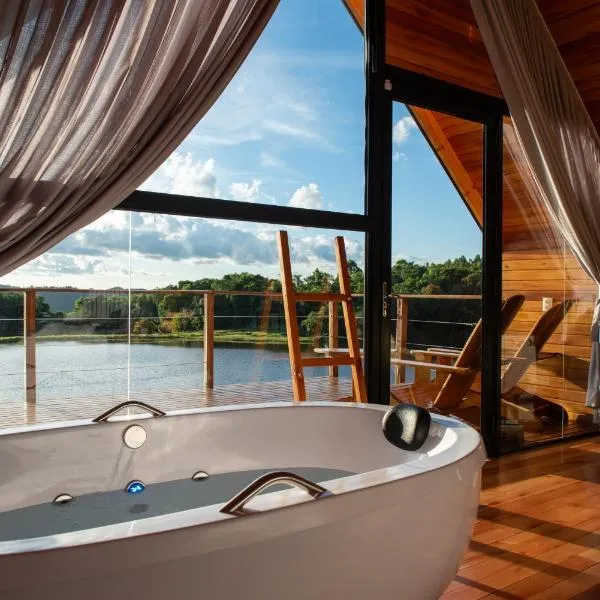 Cabana Água - Cabanas Recanto do Lago, hotel v destinaci Nova Petrópolis